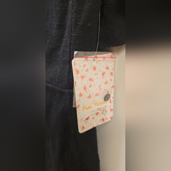 C- NWT Free People More than A Mini gauze dress in black - Picture 3 of 5